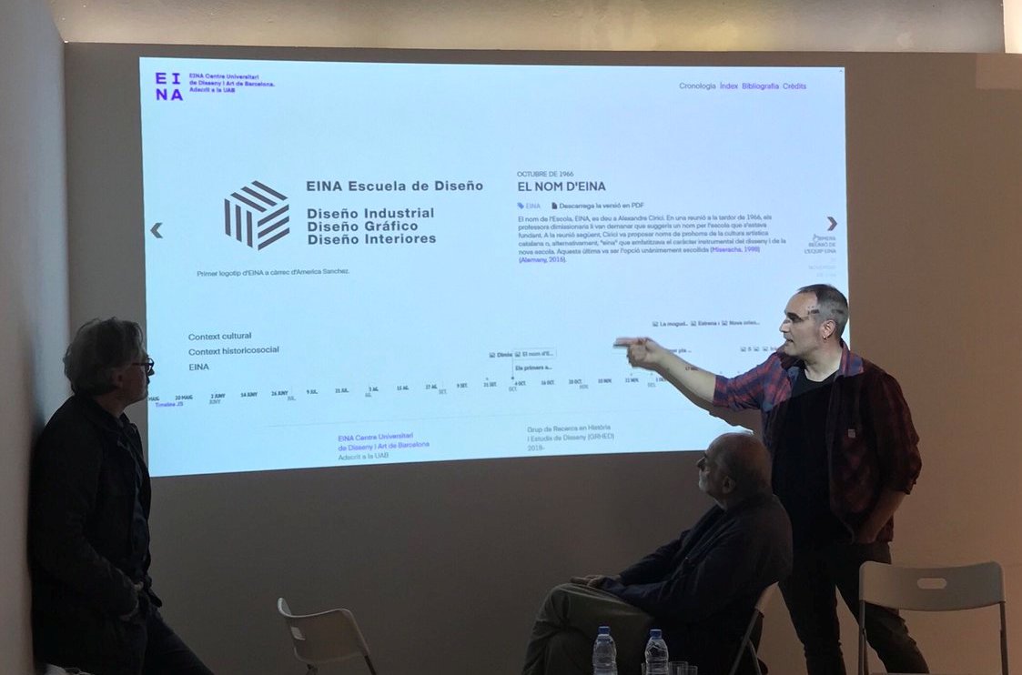 Rubén Alcaraz presentado la Cronología Digital de EINA