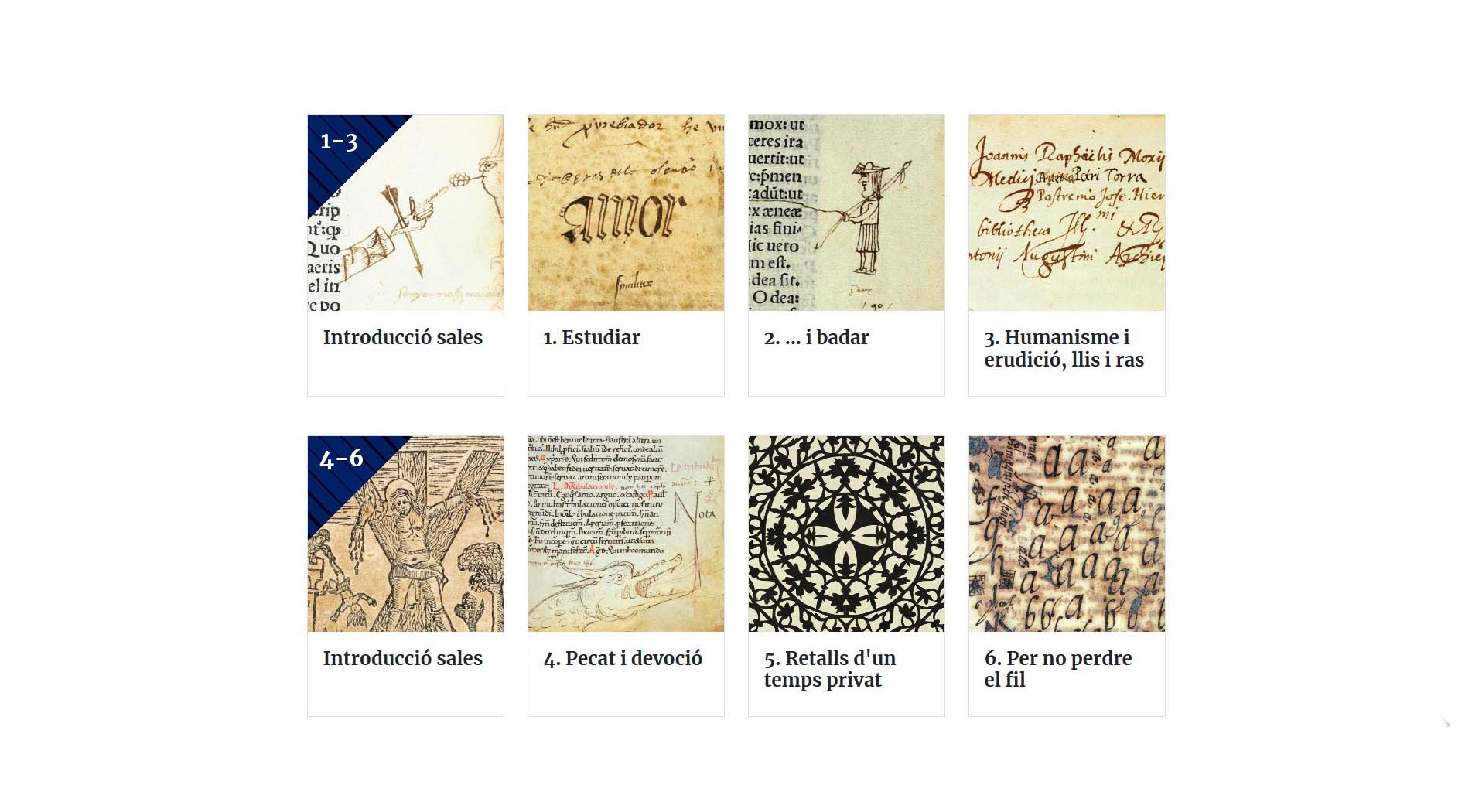 Salas de la exposición