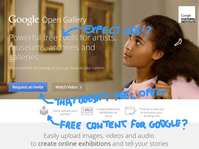 Critica a Google Open Gallery