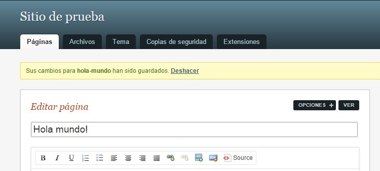 Opci&oacute;n de deshacer una acci&oacute;n