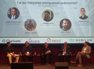 Participación en una mesa redonda sobre inteligencia artificial en el sector de las bibliotecas